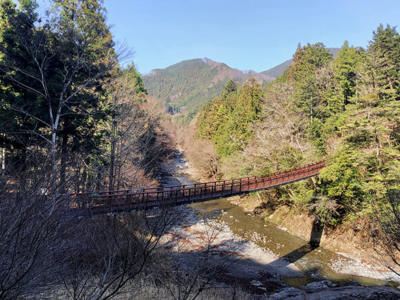 秋川にかかる石船橋