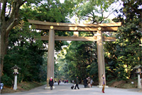 明治神宮の鳥居