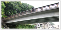 夏になると子供たちが飛び込む、吉田川にかかる新橋