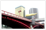 昭和6年に竣工した現在の吾妻橋