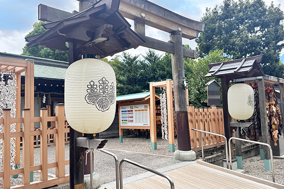 豊國神社の提灯