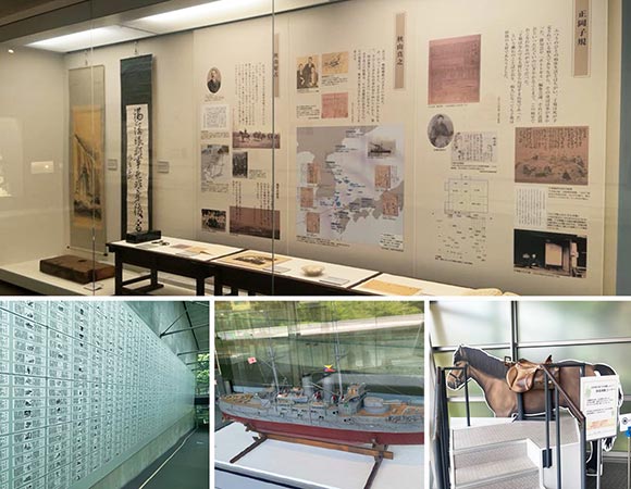 模型などさまざまな展示