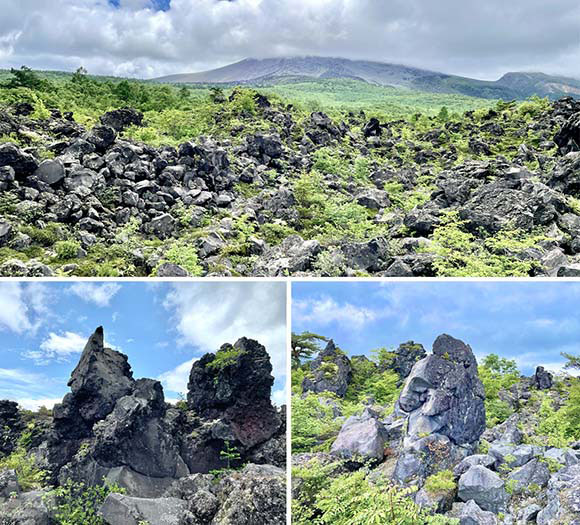 あたり一面に転がる大きな岩