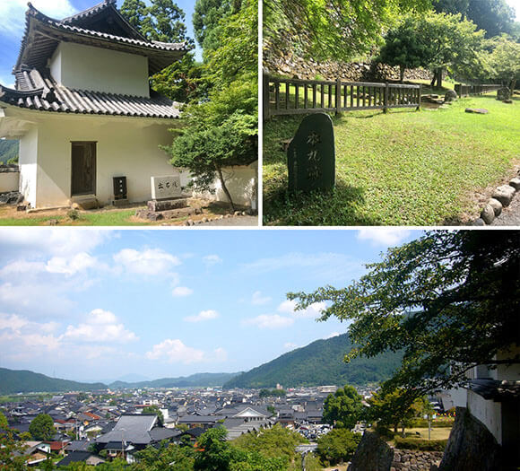 芝生の広場や城下町の風景など