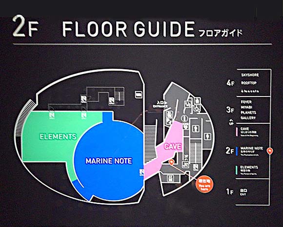 水族館２階案内図