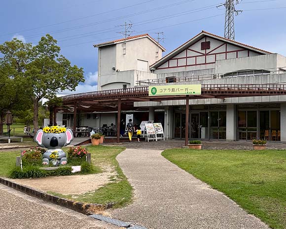 コアラのオブジェとお店