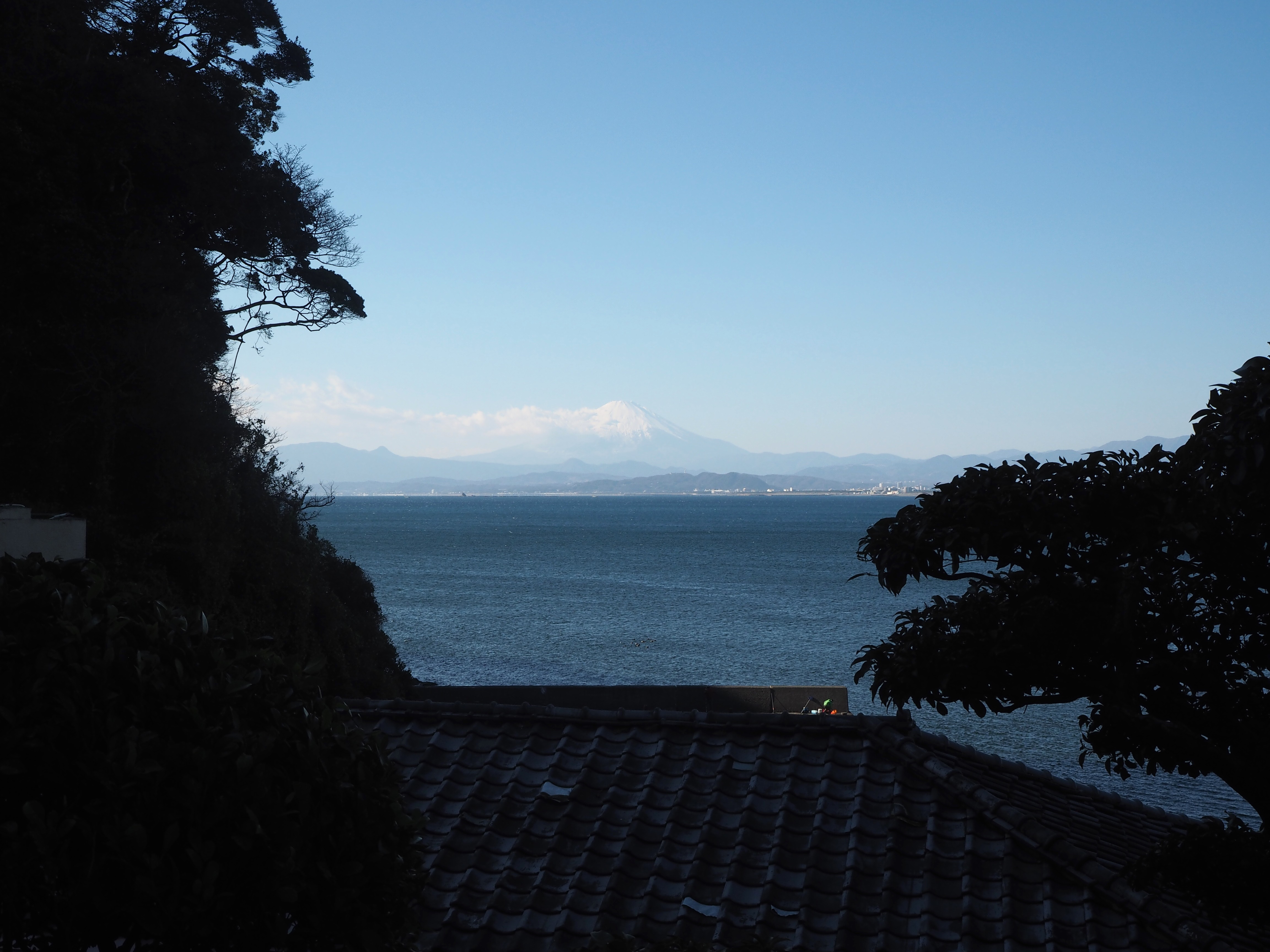 部屋から見える富士山