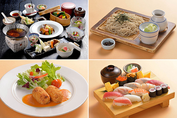 お寿司や洋食など４種の画像