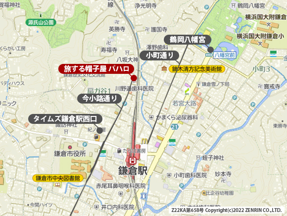 鎌倉周辺の地図