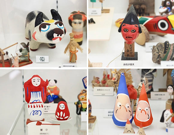 おばけの金太など郷土人形