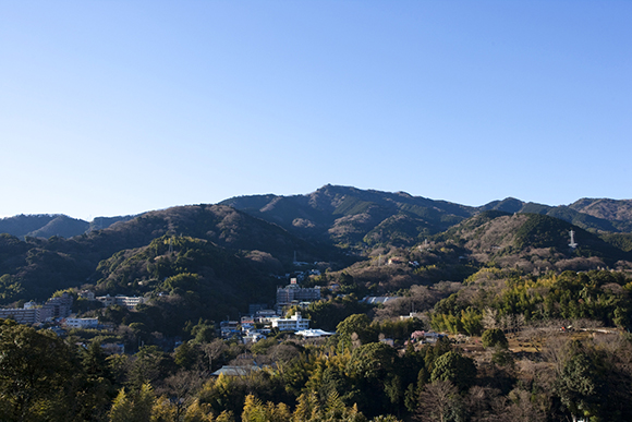 一面に広がる山々