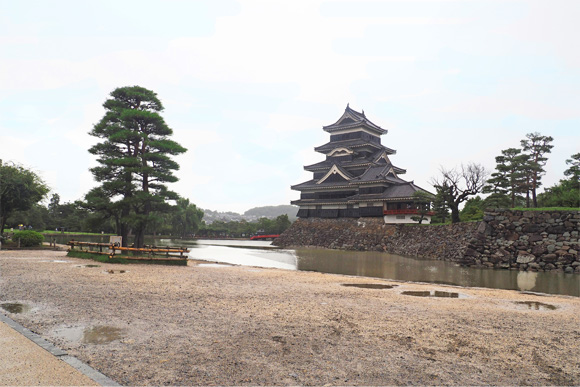 松本城と周囲全景