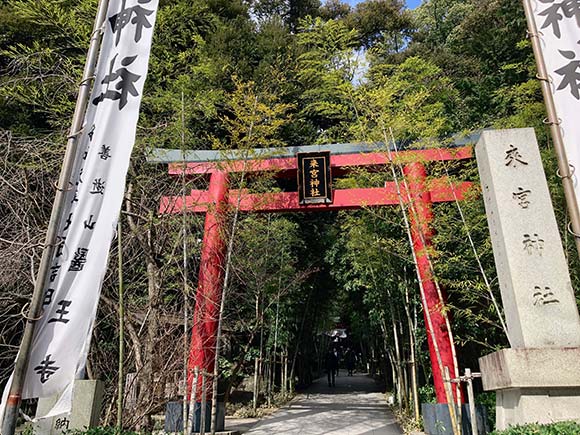 大きな赤い鳥居