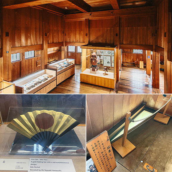 武具などを展示する建物