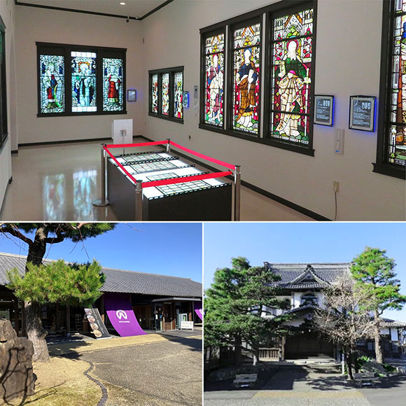 ステンドグラス美術館の館内など