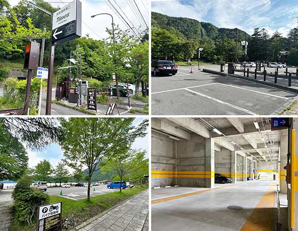 4つの平面駐車場