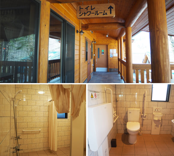 綺麗なトイレやシャワールーム