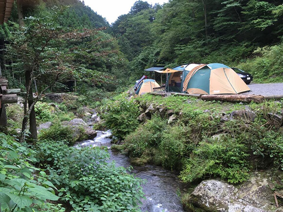 緑豊かなキャンプ場