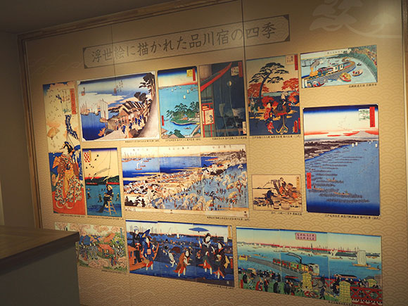 品川宿が描かれた様々な浮世絵