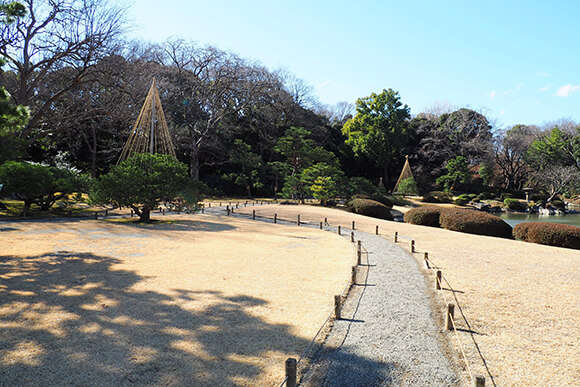 庭園と通路