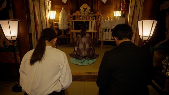 小網神社のご祈祷の様子
