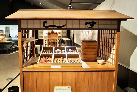 江戸時代の寿司屋の模型
