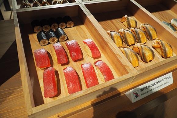 江戸時代の寿司の模型