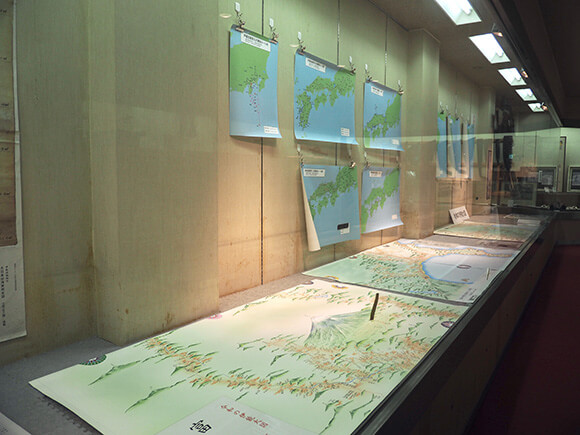展示された日本地図