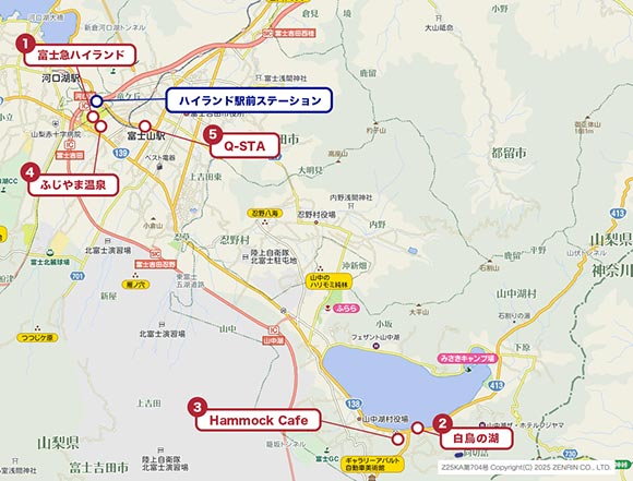 富士山周辺マップ