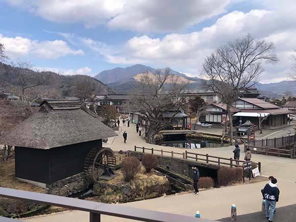 上から見た忍野八海